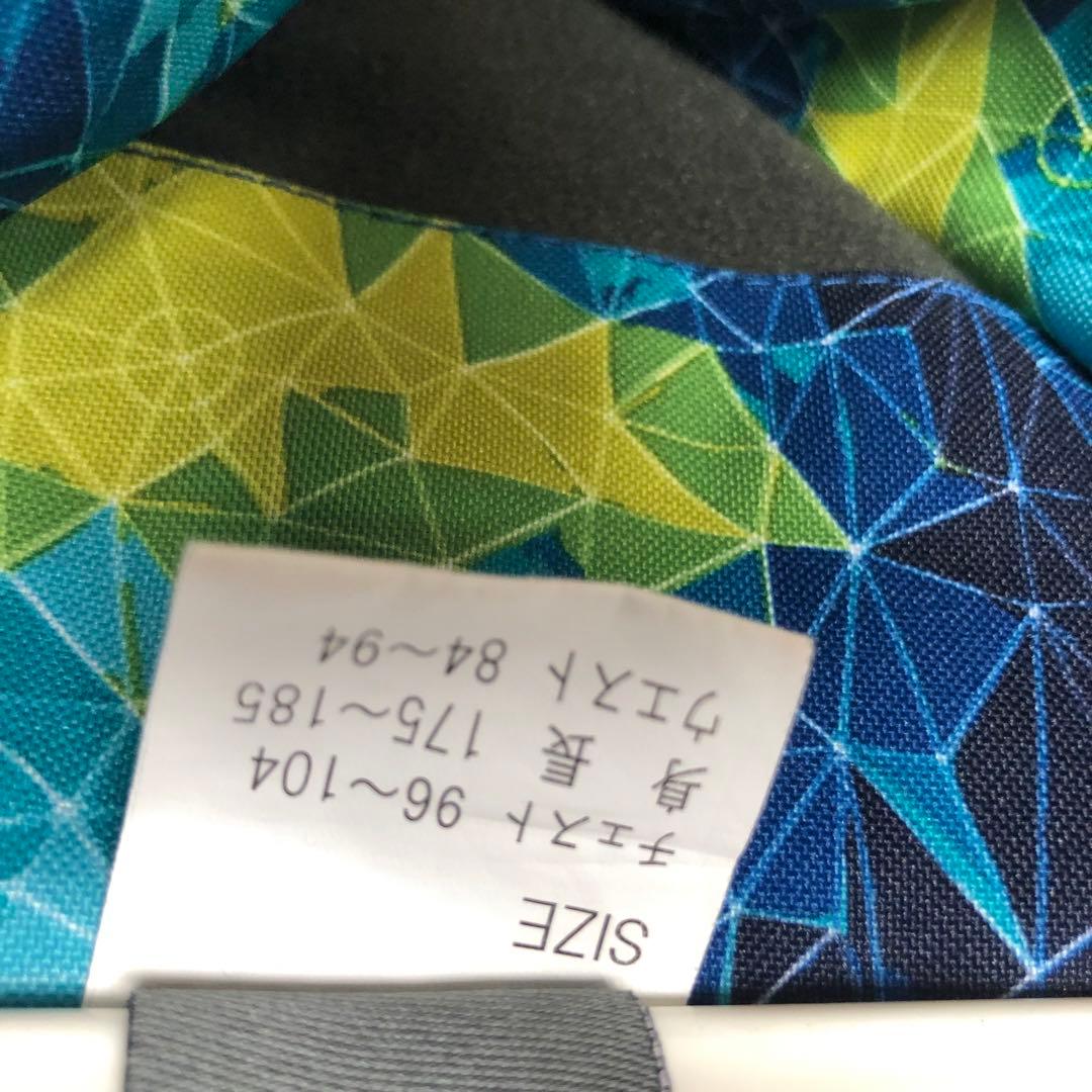 WINDEX スキーウェアセット 青黄カモフラ L