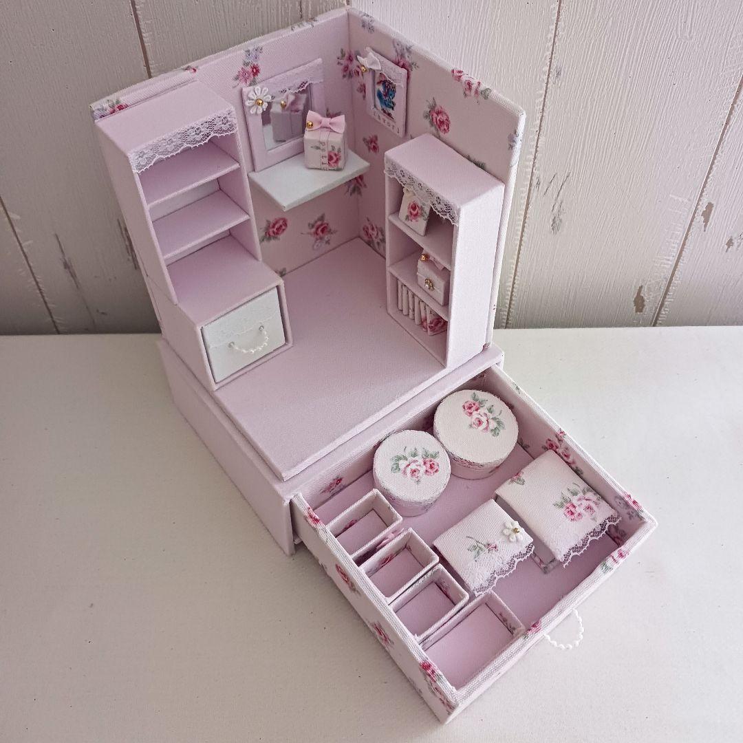 Jin様＊kyo＊ハンドメイド＊ケーキ屋さん＊ドールハウス(引き出し収納付き)