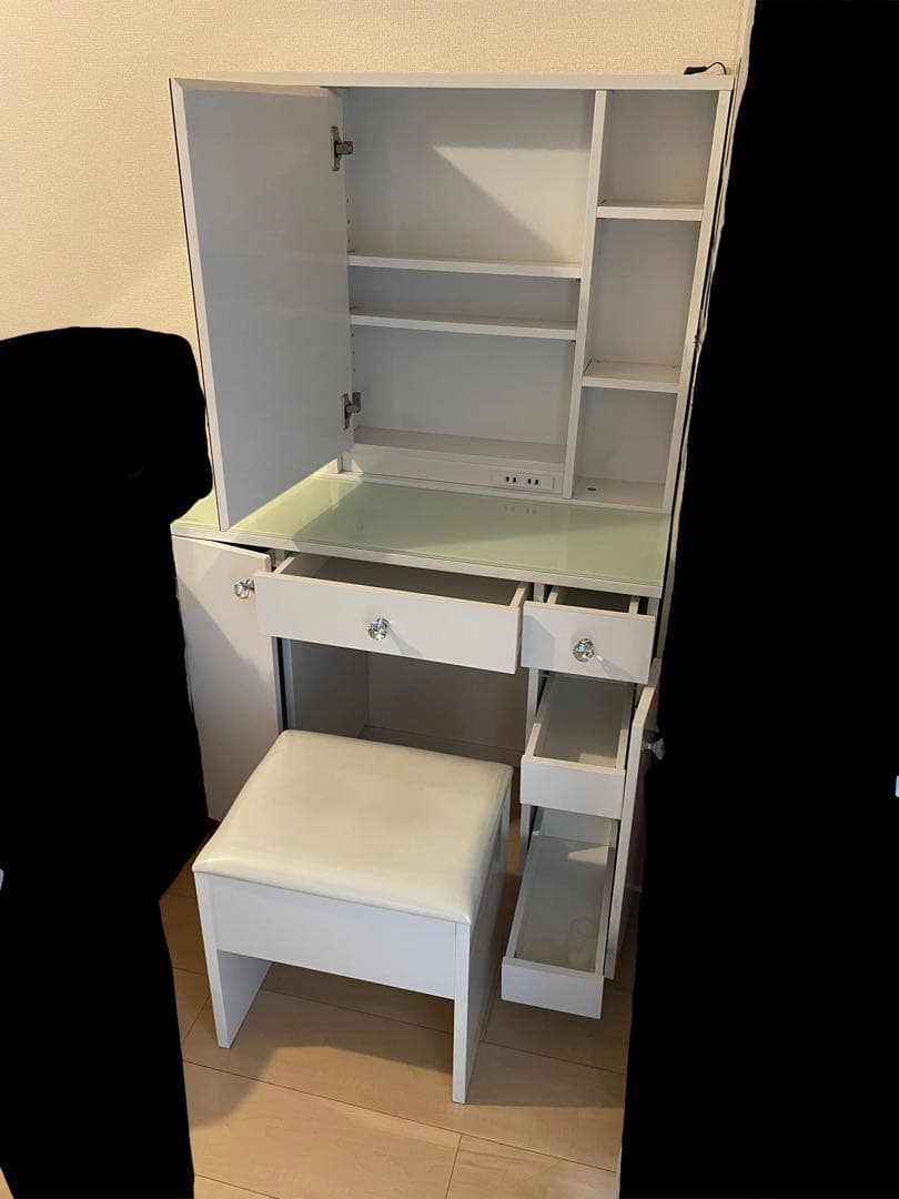 ホワイト ドレッサー 鏡台