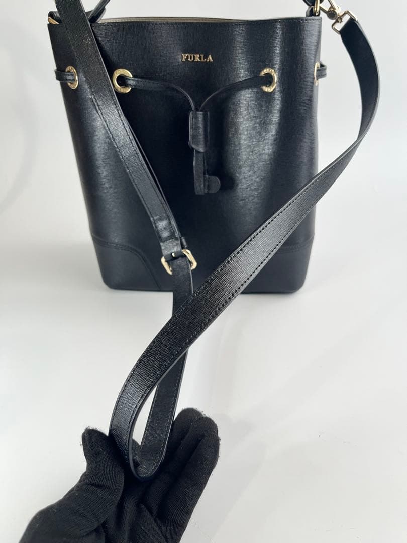 極美品✨FURLA フルラ 2wayバッグ ステイシーショルダー バケット