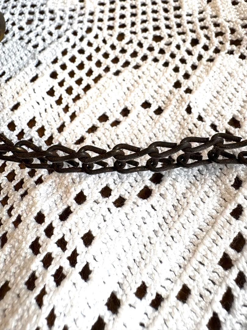 フランスアンティーク　ランププーリー　照明金具　滑車　古道具　ブロカント　蚤の市