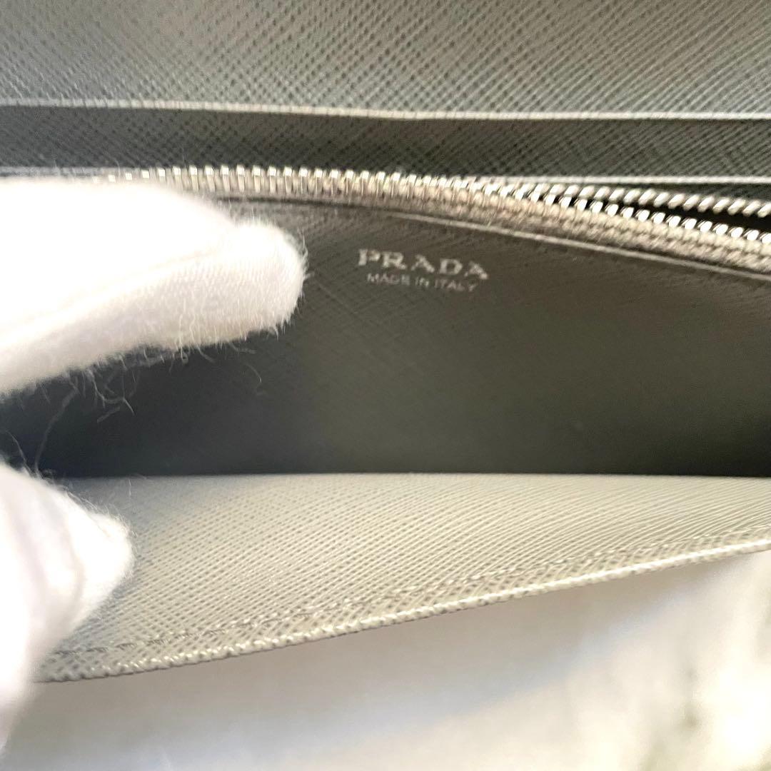 PRADA プラダ サフィアーノ　リボン　フィオッコ　長財布　極美品0115-④