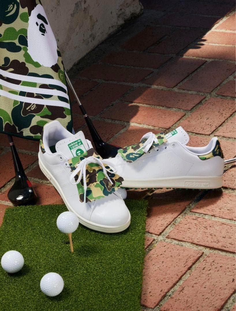 新品未使用 BAPE×ADIDAS スタンスミスゴルフ　アディダス 26.5