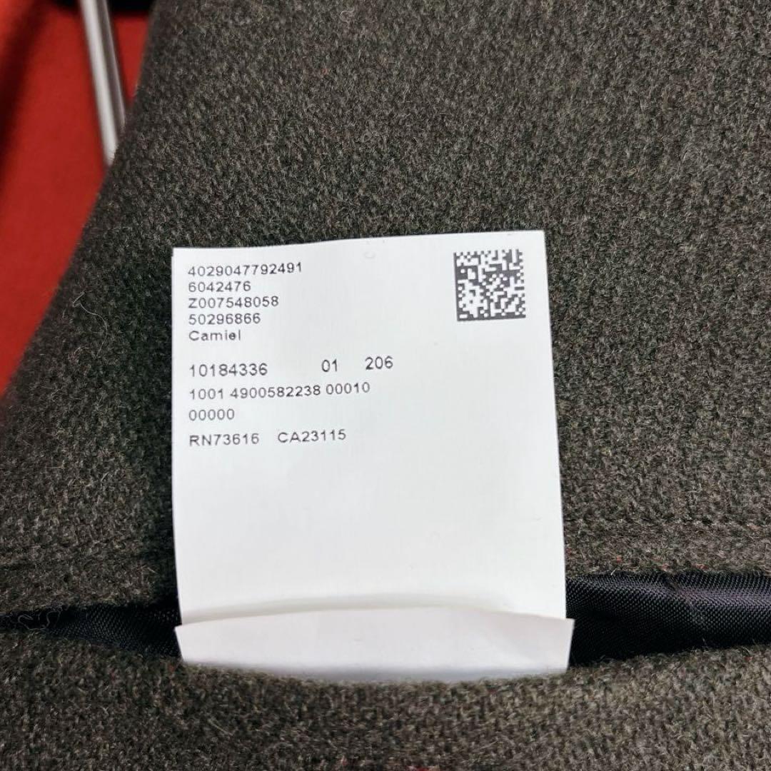 未使用級✨ヒューゴボス Pコート ロゴボタン パイピング XLサイズ バイカラー