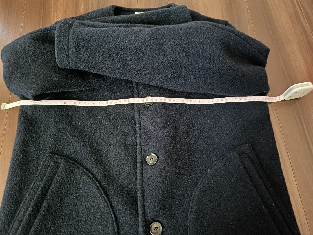 ダントン⭐️DANTON⭐️ウールモッサ⭐️ノーカラー⭐️ネイビー⭐️40