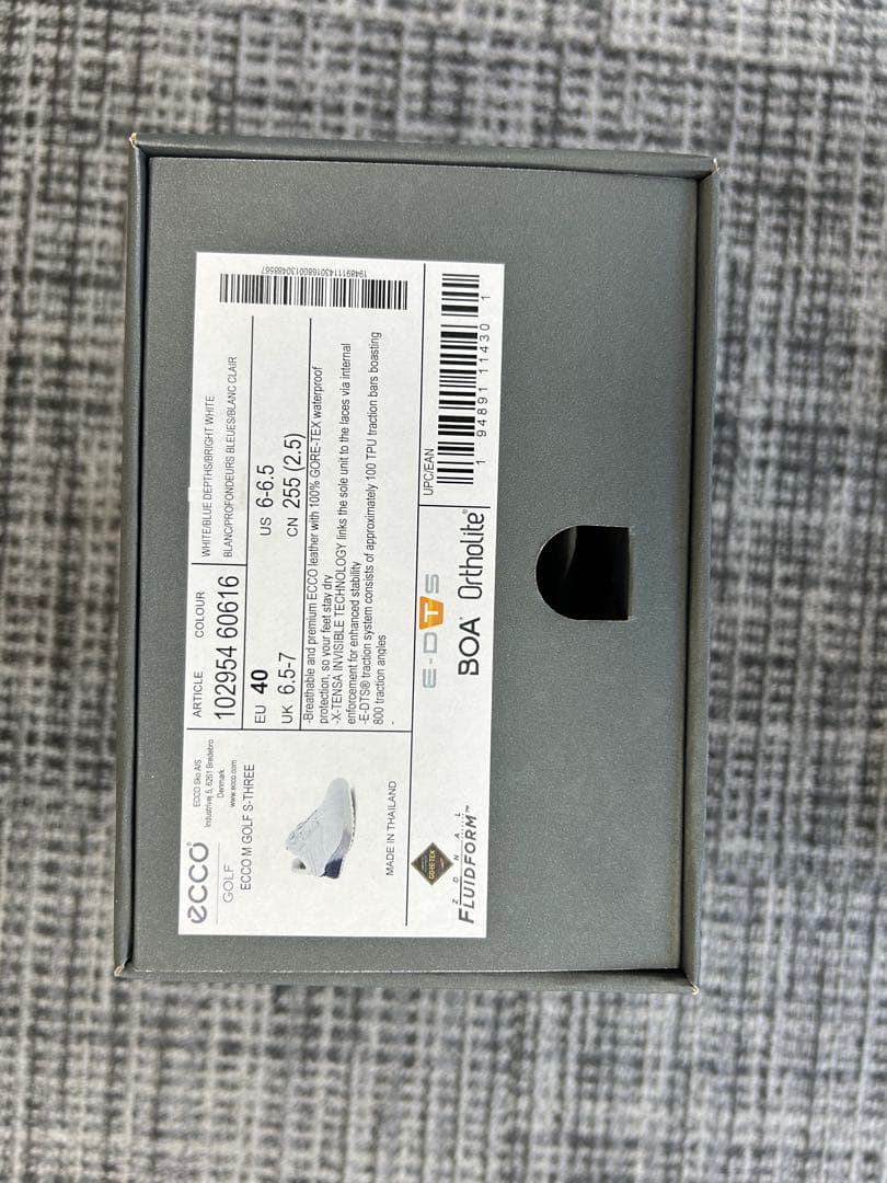 ECCO ゴルフシューズ ホワイト/ネイビー