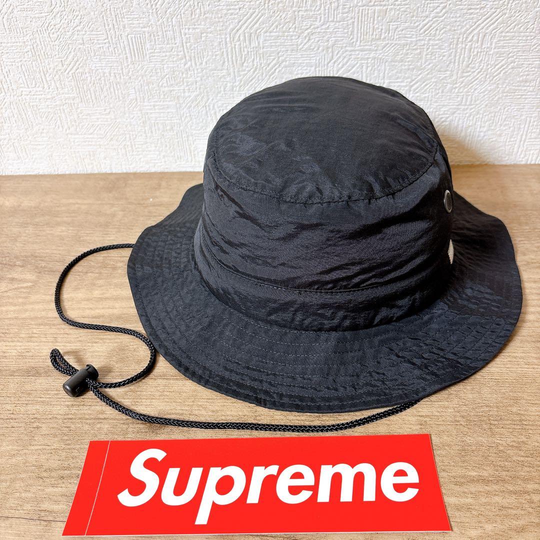 正規品　Supreme サファリハット　マウンテンハット　帽子　ブラック　黒