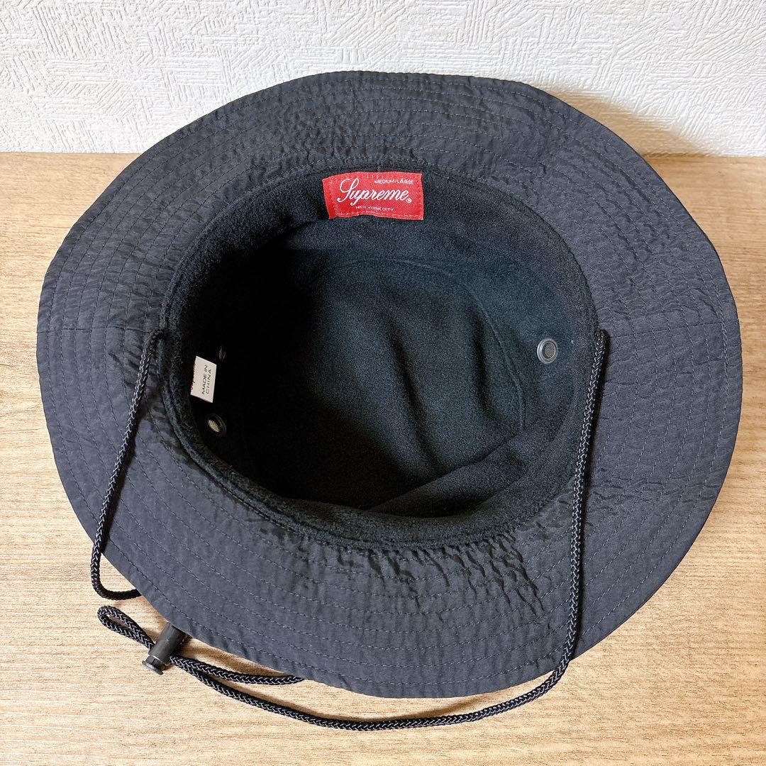 正規品　Supreme サファリハット　マウンテンハット　帽子　ブラック　黒