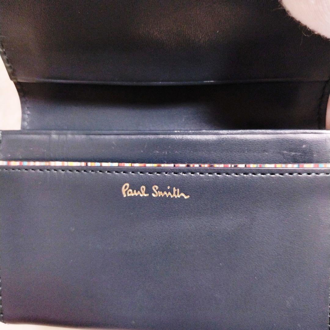 Paul Smith ポールスミス 名刺入れ マーケトリーストライプ ブラック