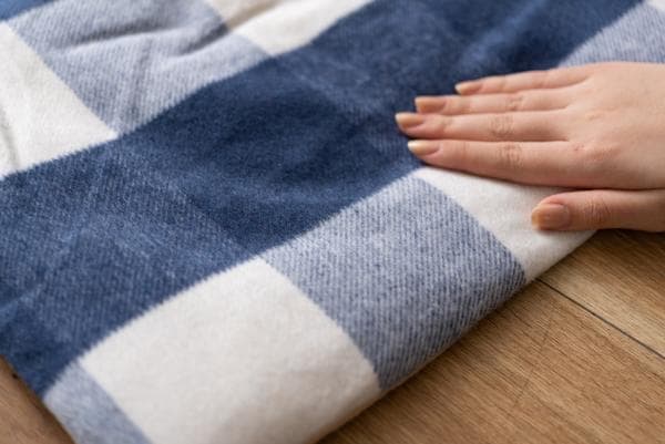 おしゃれ ふかふか かわいい 暖かい 長方形 こたつ布団 ギンガムチェックブルー