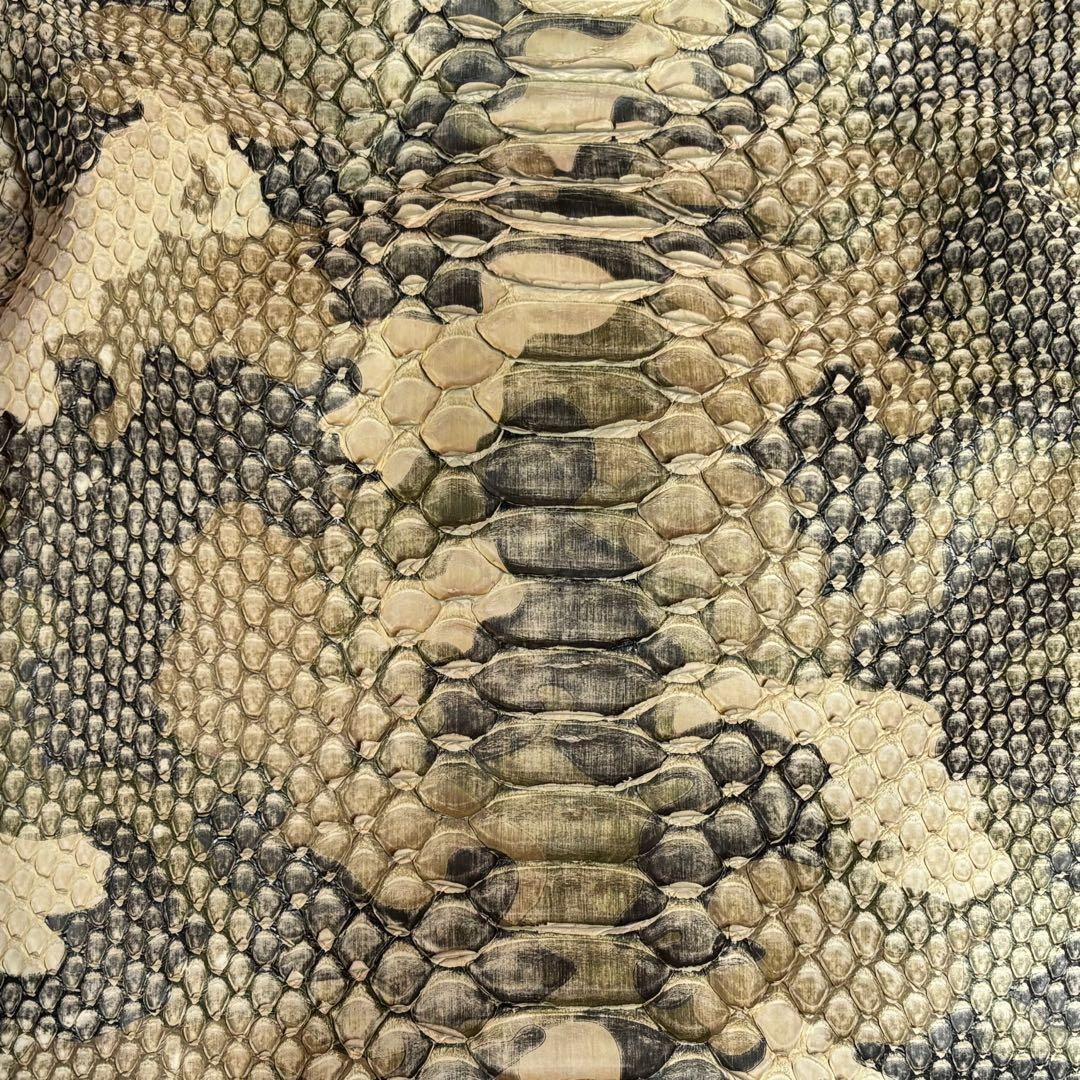 JRA認定 本革パイソン ショルダーバッグ 2way 蛇革 エキゾチックレザー