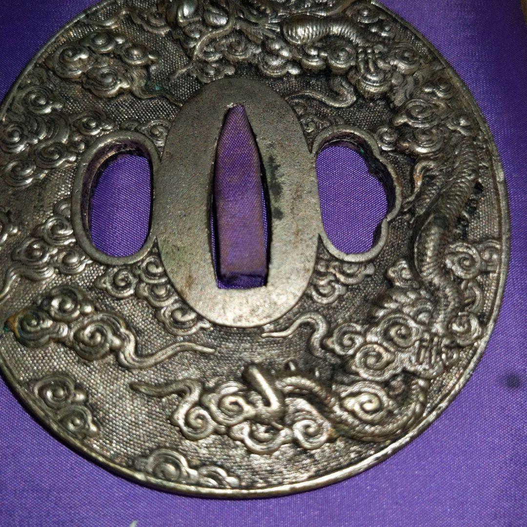 刀剣鐔　一対　木箱入り