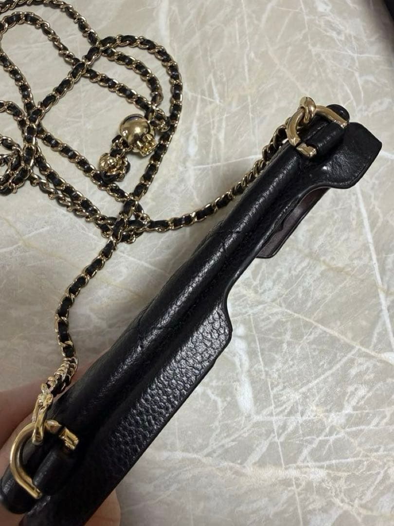 CHANEL チェーン ショルダー付 キャビアスキン マトラッセ 16 PRO