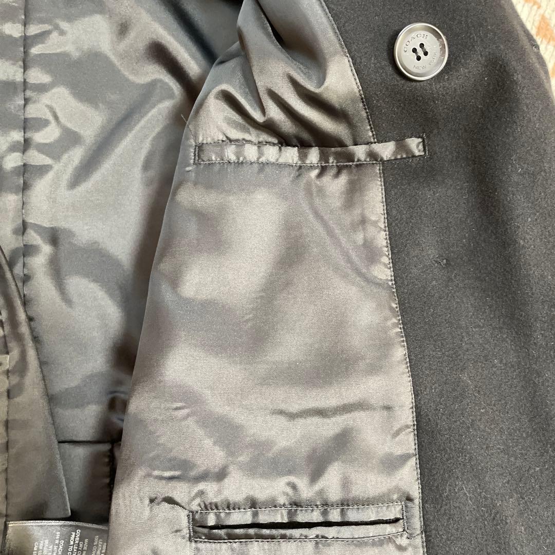 COACH コーチ ウール ピーコート ブラック