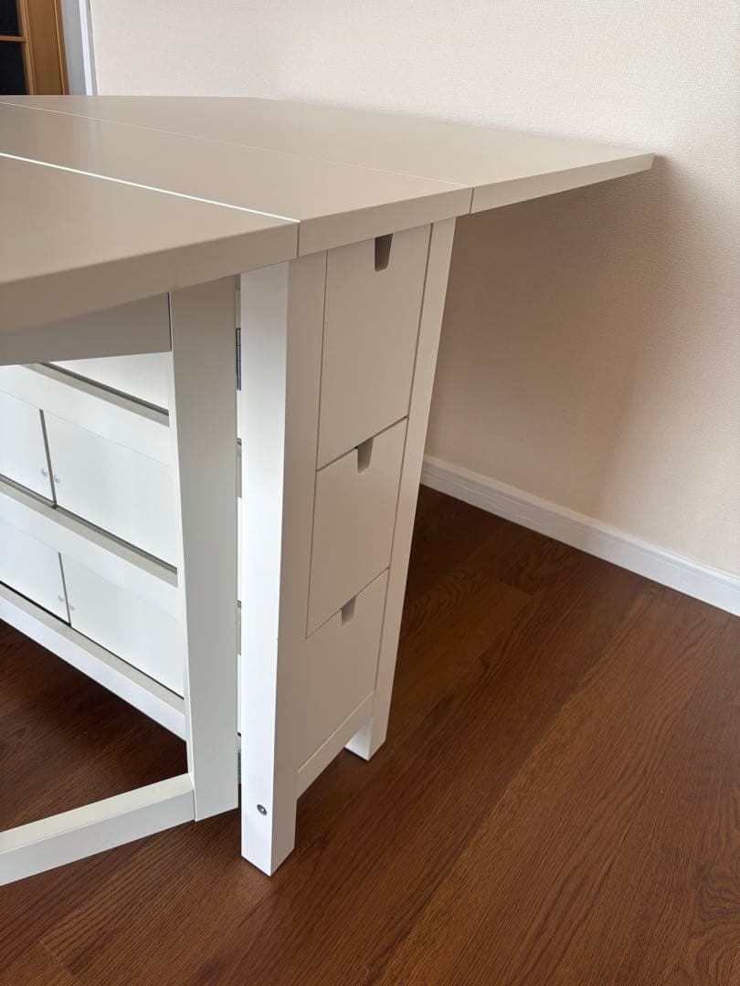 IKEA NORDEN ノールデン ゲートレッグテーブル ホワイト 折りたたみ