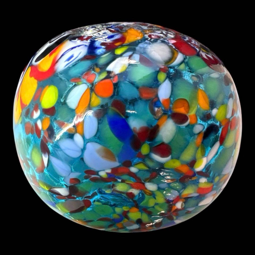 ベネチアンガラス ミルフィオリ 花瓶 ムラーノガラス ヴェネチアンガラス