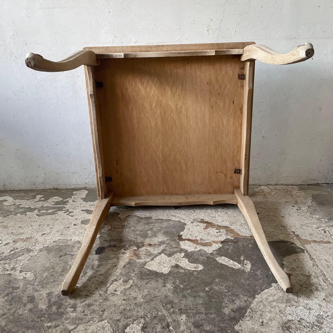 kkeeビンテージ　ダイニングテーブル デスク　作業台猫脚　剥離