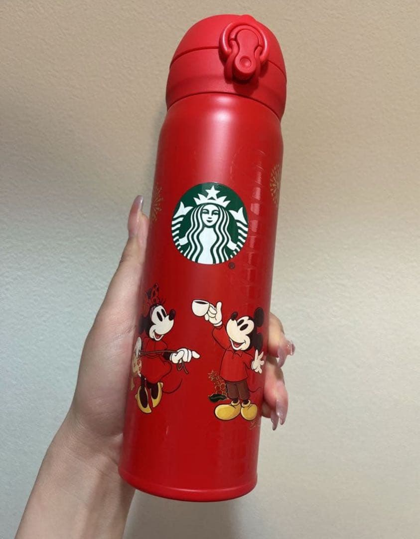 スタバ限定ディズニー×スターバックス ステンレスボトル ミッキー＆ミニー