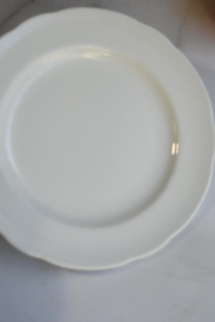 3枚組サルグミンヌ　 PYROBLAN　ビストロ白花リム皿