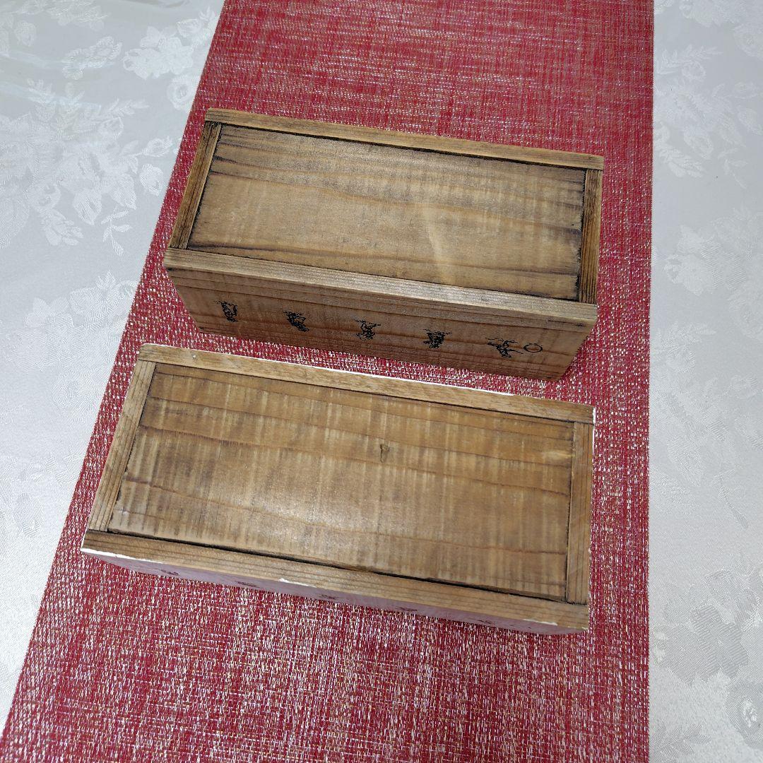 イマン　ショコラ 木箱　プランター　ガーデニング　２個　シャビー　希少です