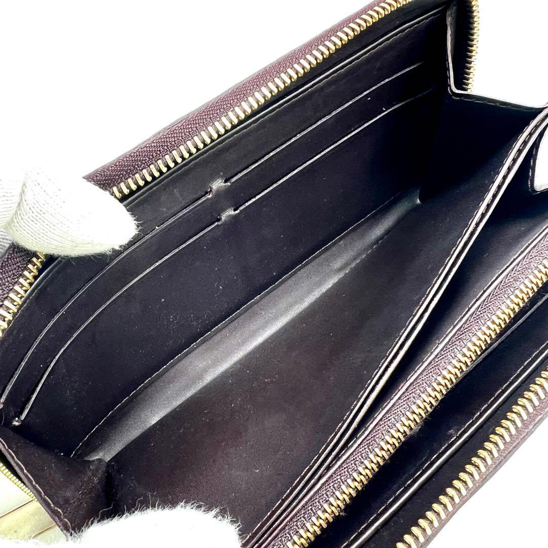ルイヴィトン ジッピーウォレット ヴェルニ アマラント M93522モノグラム