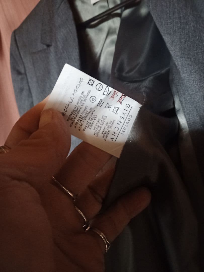 GIVENCHY ジバンシィ ダークグレーテーラードジャケット ダブル