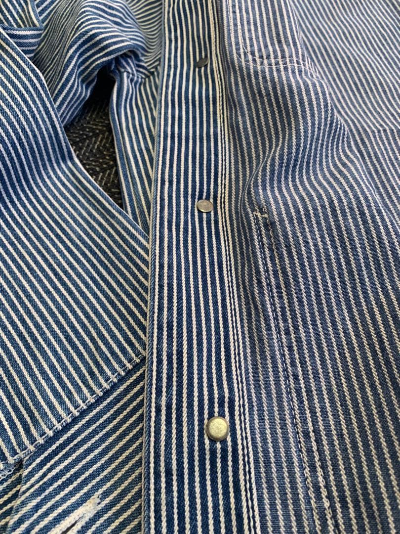 90s POINTER ポインター ヒッコリー カバーオール S USA製