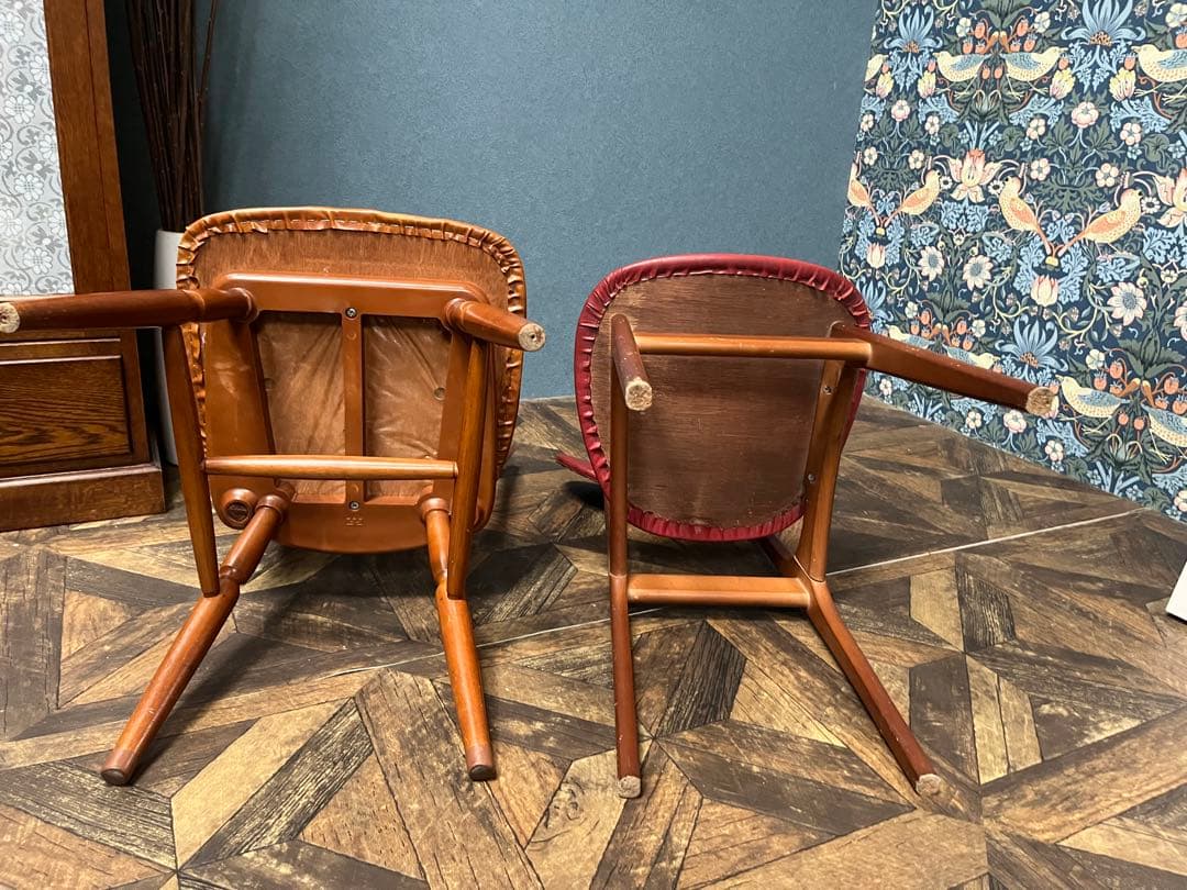 当時物 椅子 セット インテリア チェア 昭和レトロ アンティーク