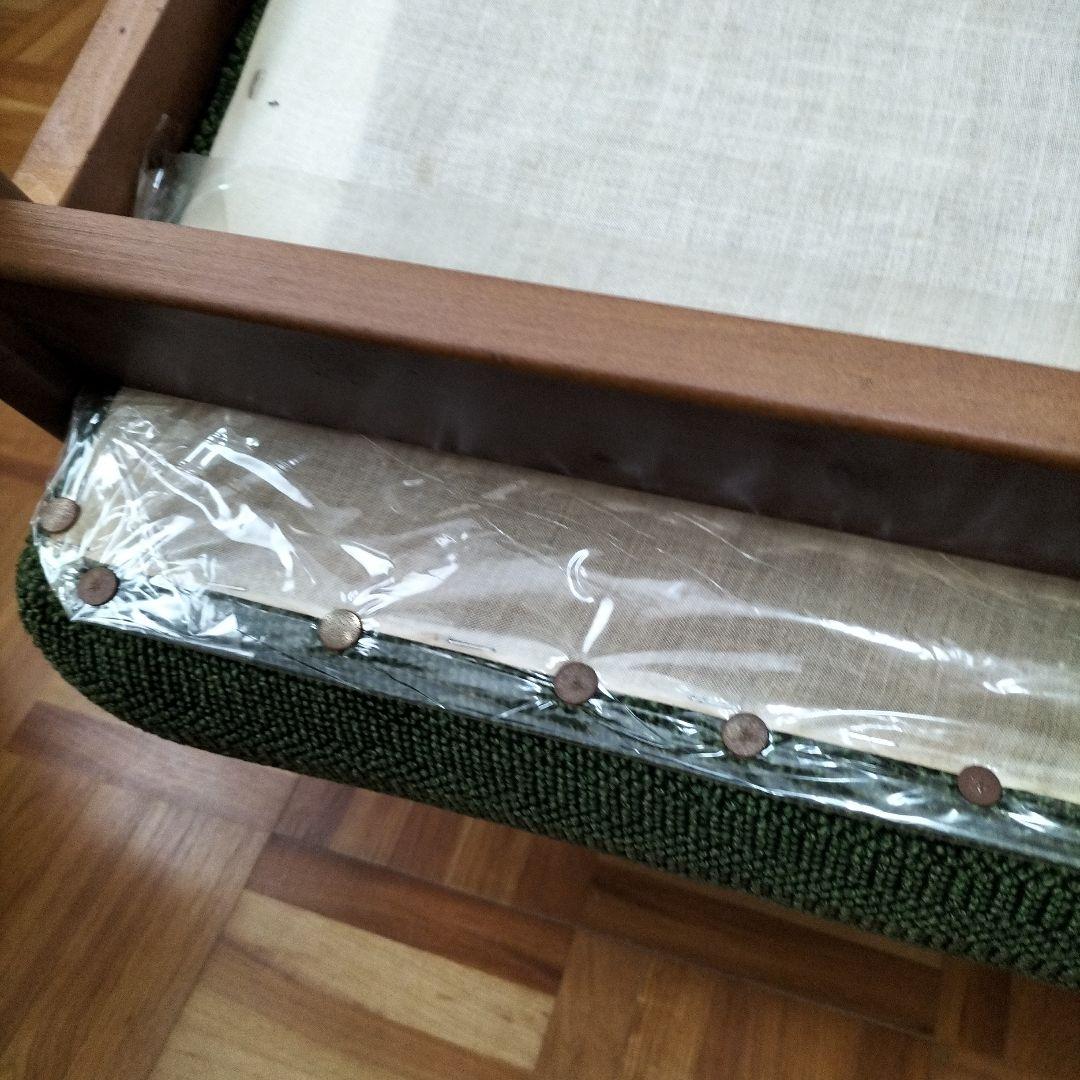 オールド　カリモク　Kチェア　グリーン