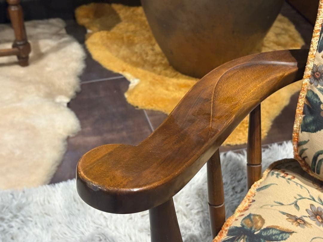 飛騨産業 キツツキマーク ロッキングチェア ダイニングチェア ビンテージ GZ