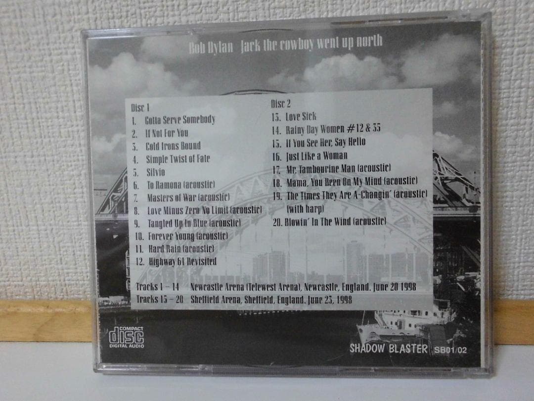 ボブ・ディランjack the cowboy went up north 2CD