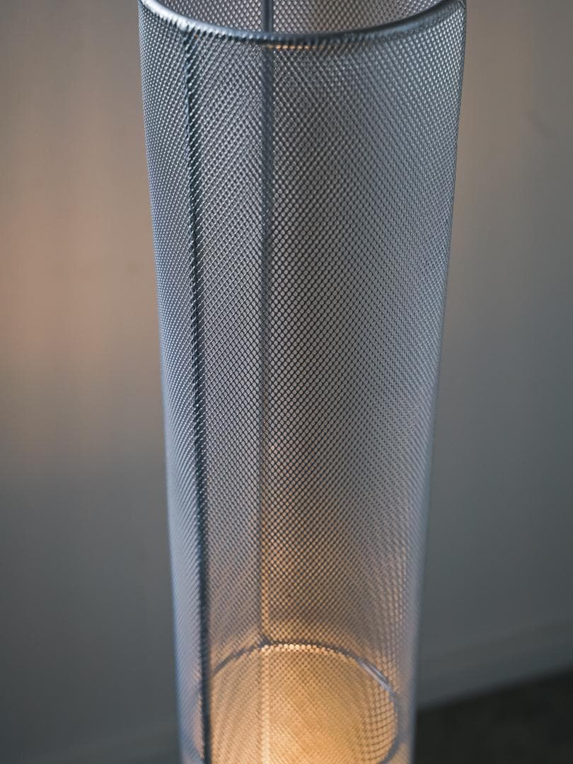 80-90's アイアンメッシュ フロアランプ 照明 ポストモダン