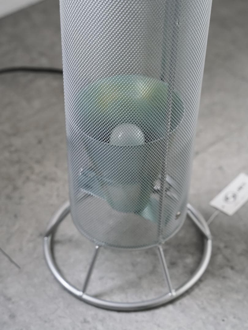 80-90's アイアンメッシュ フロアランプ 照明 ポストモダン