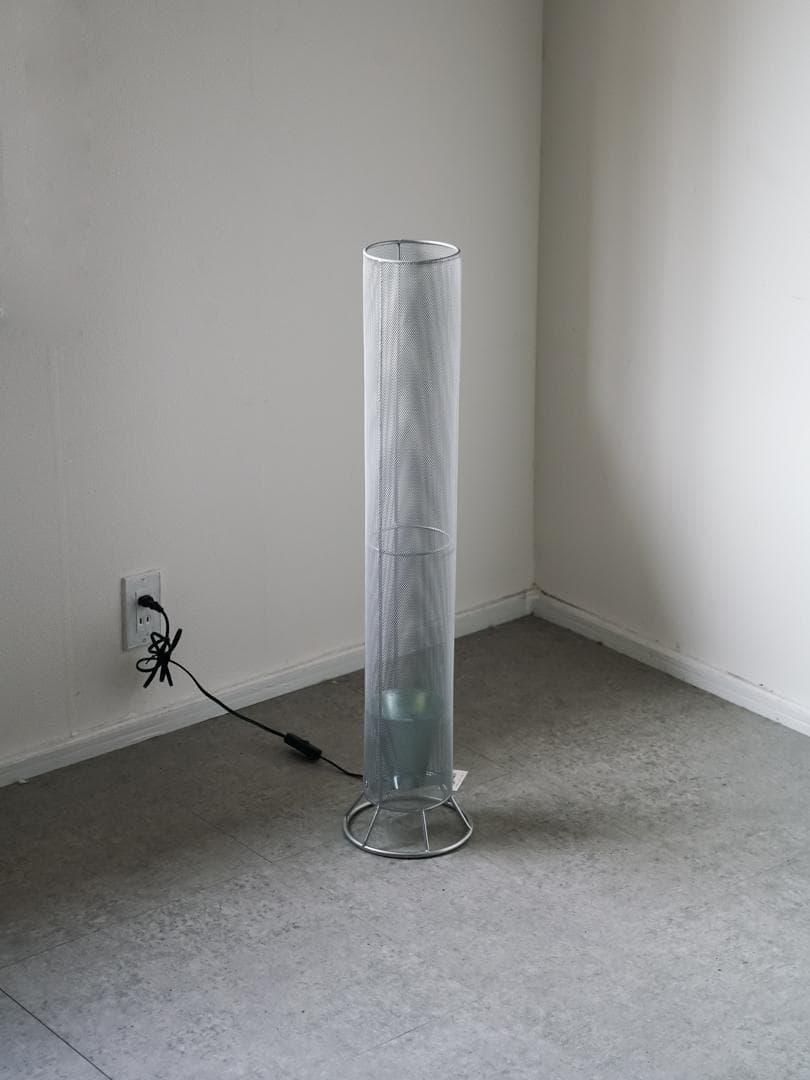 80-90's アイアンメッシュ フロアランプ 照明 ポストモダン