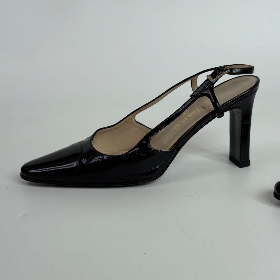 CHANEL シャネル レザーハイヒール パンプス 22.5cm C578