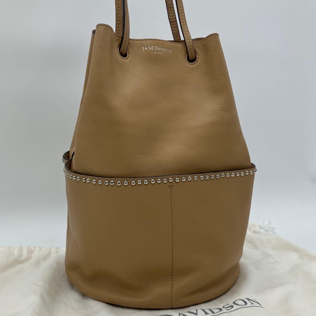 【美品】J&M DAVIDSON ミニ デイジー ウィズ ハンドバッグ キャメル