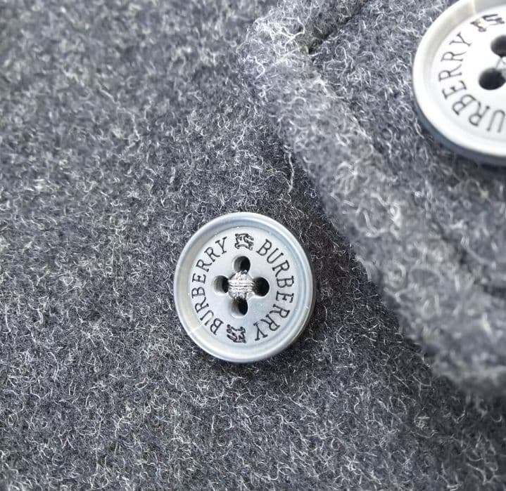 【極美品 M】バーバリーブラックレーベル 幻の 最高級 カシミヤ入 ウールコート