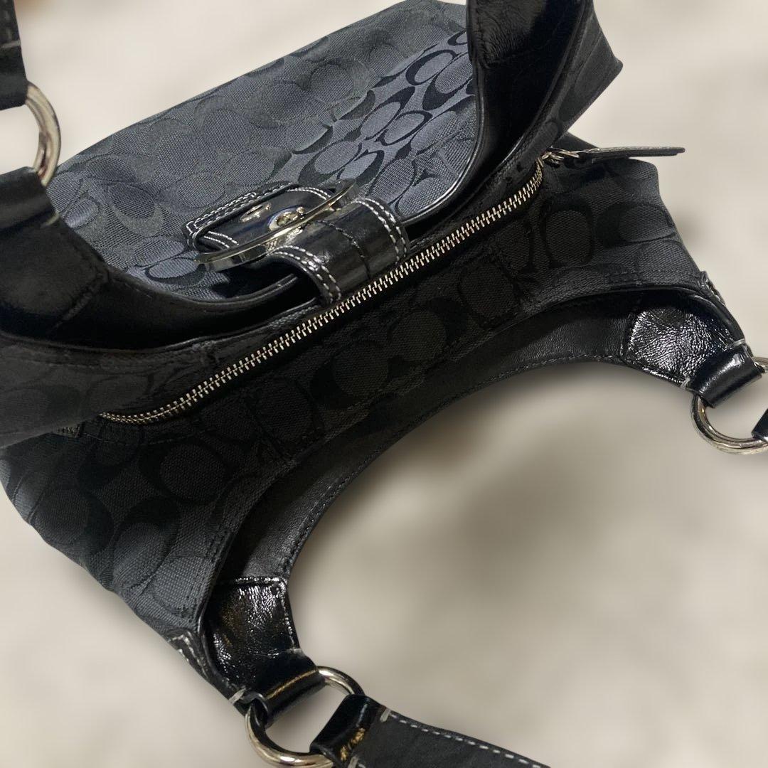COACH シグネチャーショルダーバッグ　★ソーホー.美品.F17094