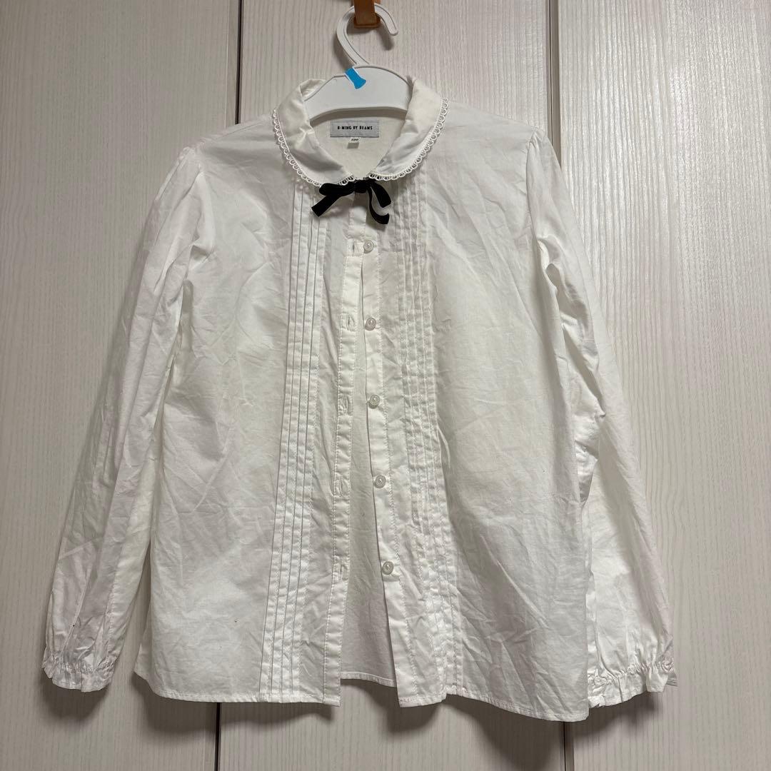 【BEAMS/ガールズ】チェック柄ジャケットとスカートセット130cm