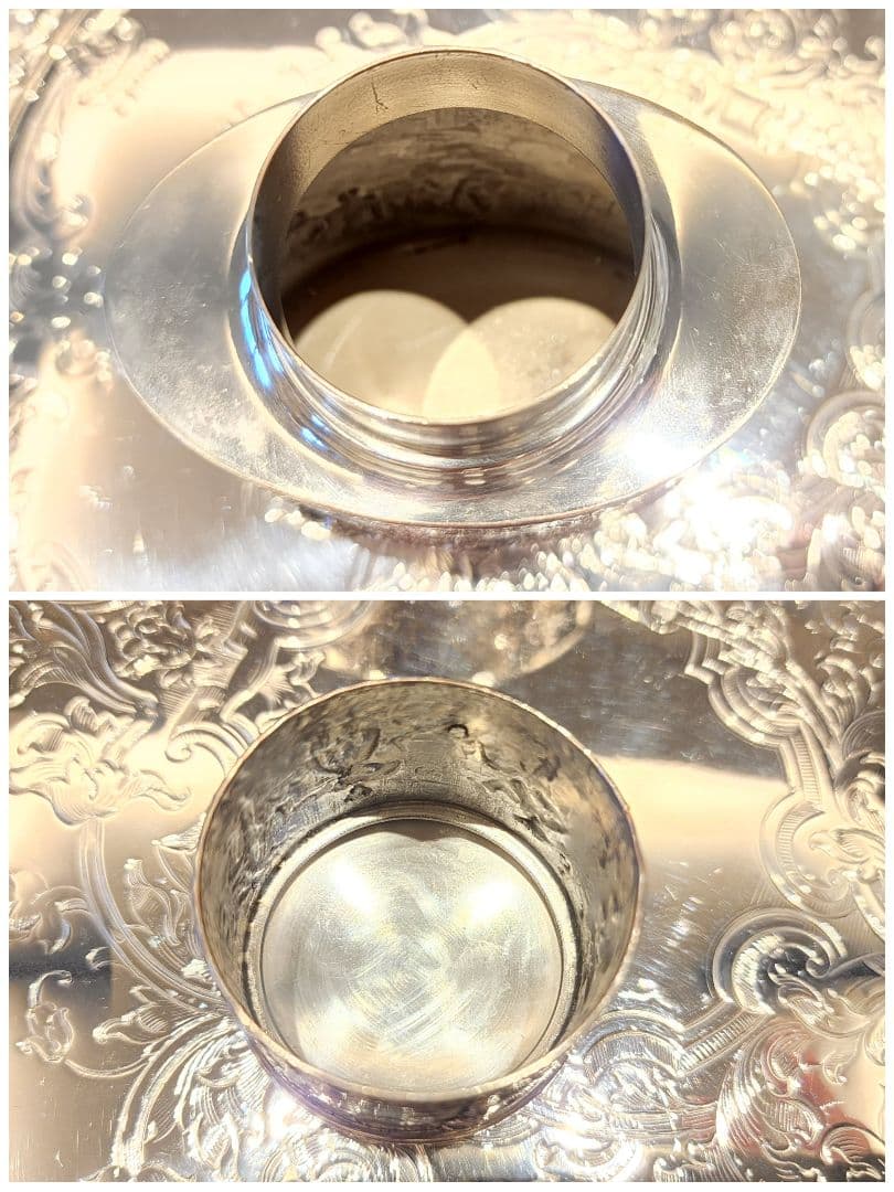 純銀P シルバープレート シルバー ティーキャディ アンティーク