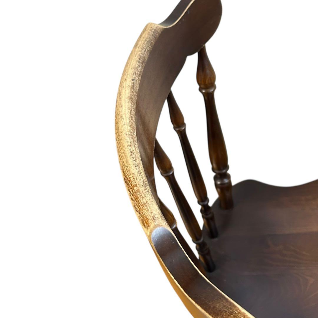 キツツキ　ウィンザーチェア 木製ダイニングチェア 飛騨産業 ヴィンテージ