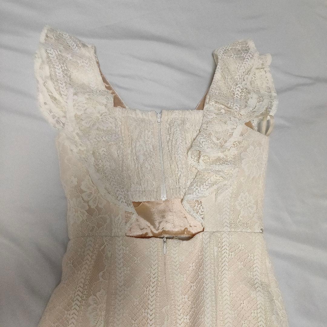 【大人可愛い♡】ROBEdeFLEURS 総レースｘパールフリルマーメイドドレス