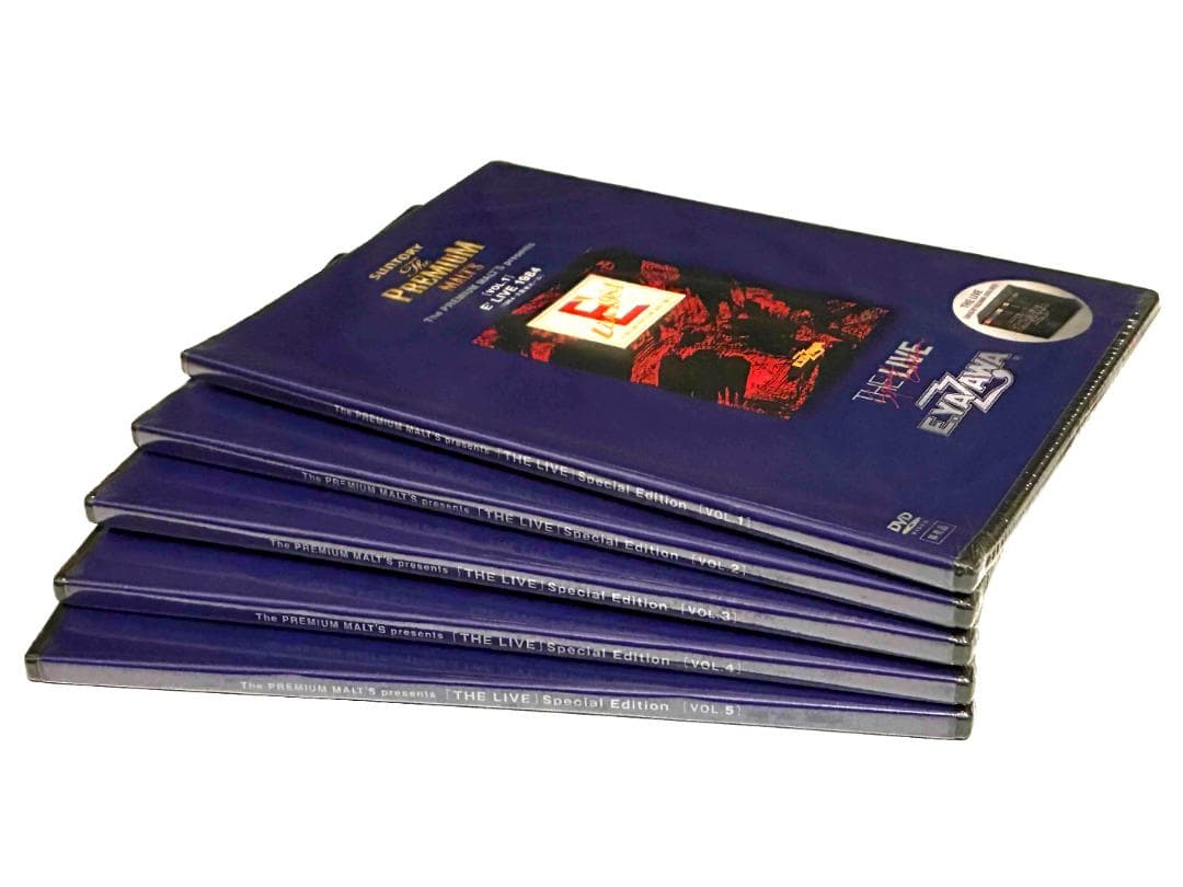 【超希少・未開封】矢沢永吉 THE LIVE 非売品DVD5枚セットプレモル当選