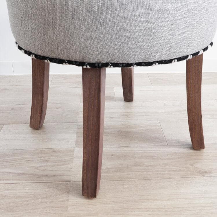 ★パッチワークデザインチェアー ライトグレー 椅子 イス スツール パッチワーク