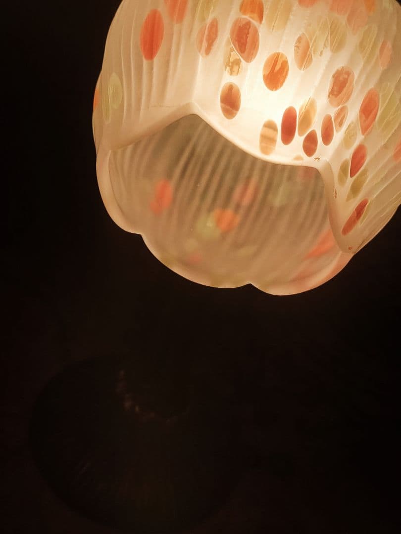 【衛生・美品】ビンテージランプ　HOYA 花あかり　テーブルランプ　デスクライト