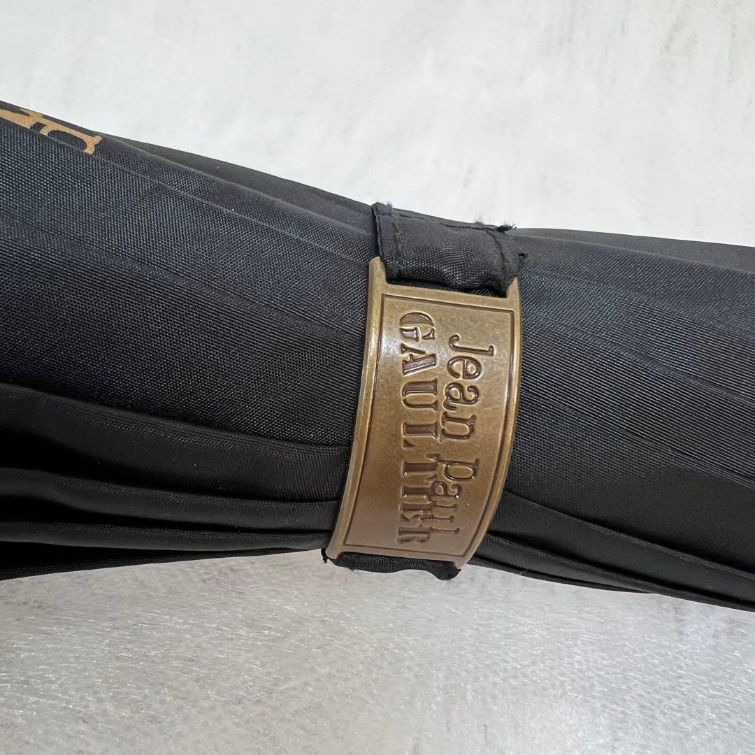 【未使用/希少】ジャンポールゴルチェ　傘　黒　レディース　メンズ　梅雨　長傘