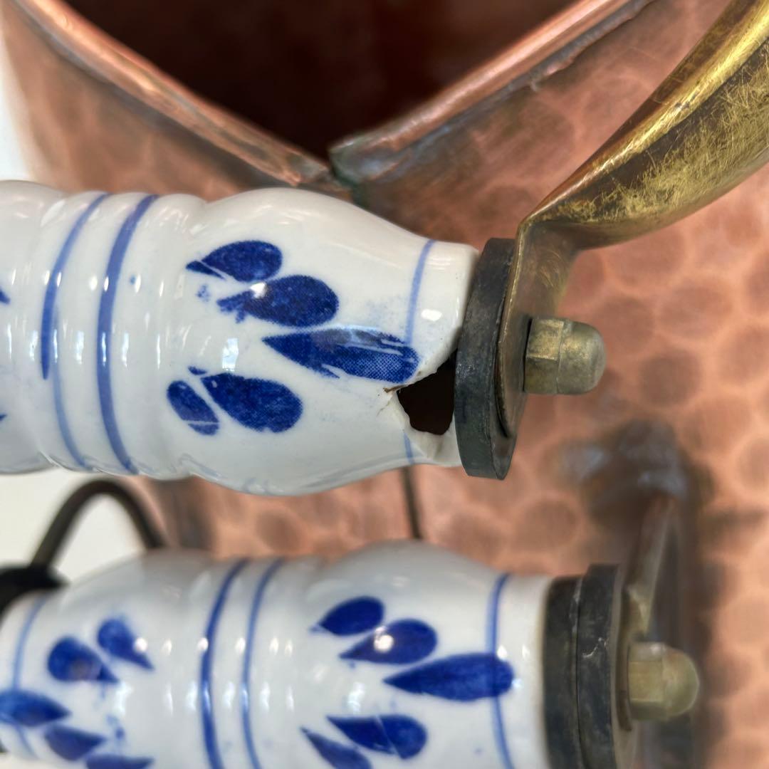 銅製 アンティーク フラワーポット