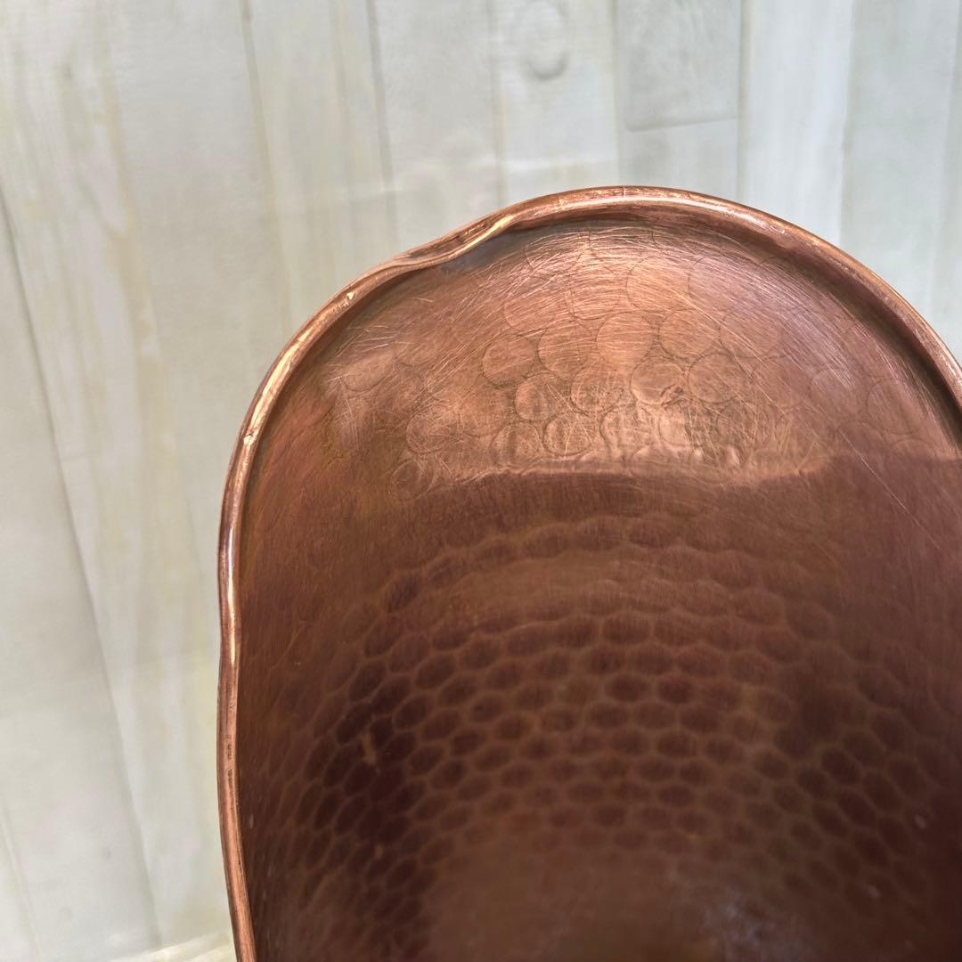 銅製 アンティーク フラワーポット