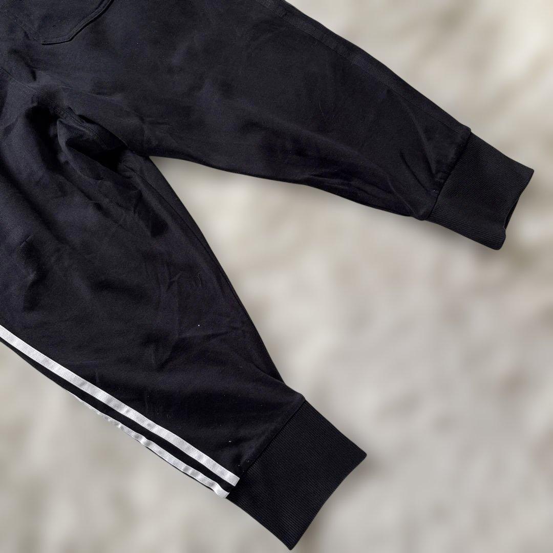 Y-3 黒 サルエルパンツ 黒　白　Y-3 スリーストライプスクレイジー