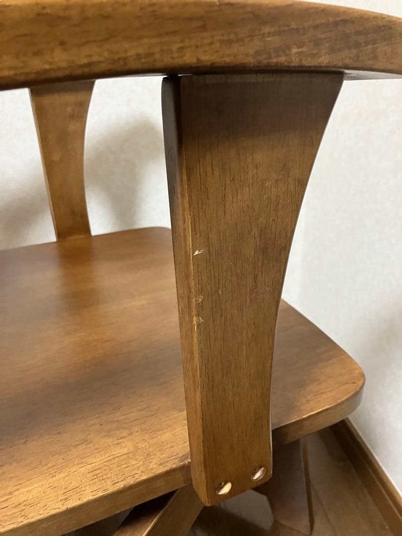 ダイニングチェア サカイ工芸 ウィンザーチェア 天然木 回転椅子 ヴィンテージ